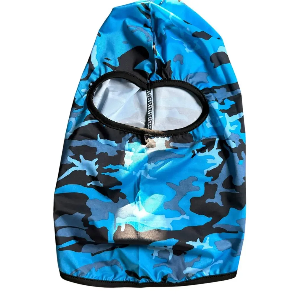 Streetwheres Blue Camouflage Balaclava Men’s OS - Streetwear Punk Bikes Cycling - Picture 8 of 11